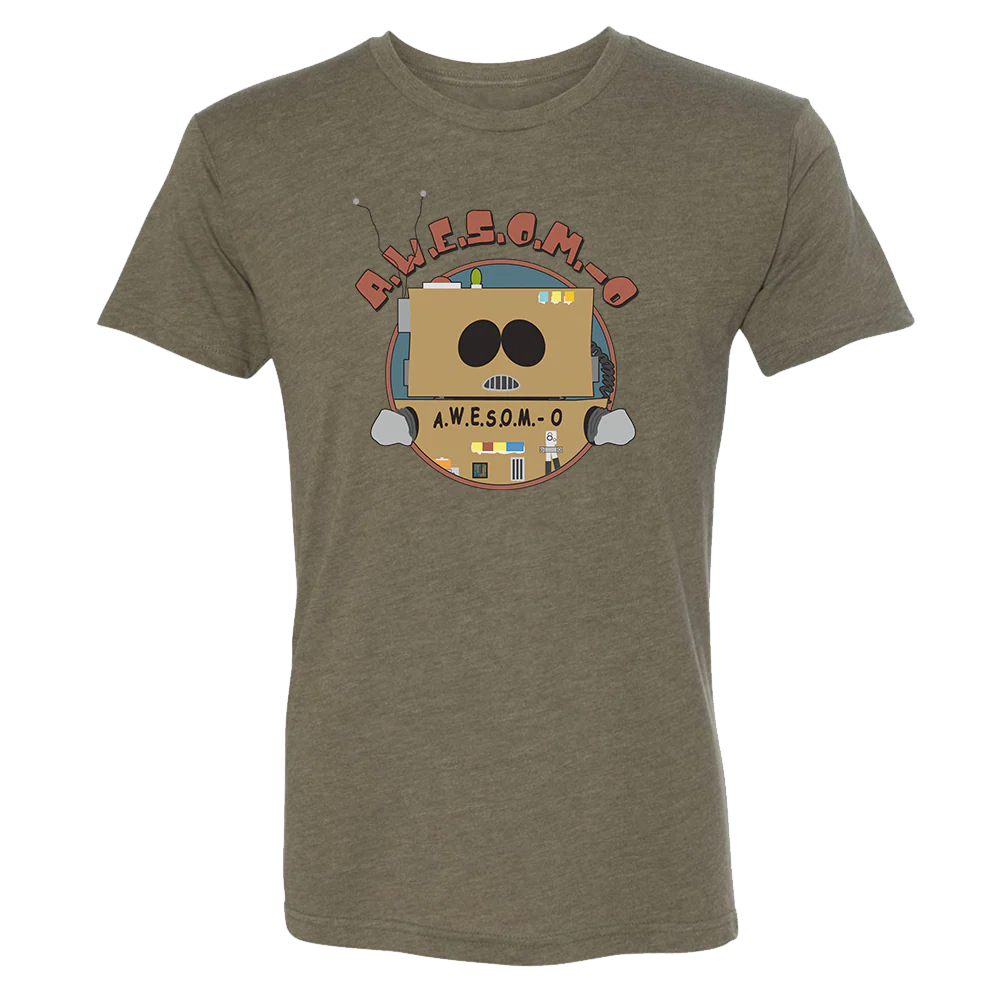South Park Awesom-o Robot Men's Tri-Blend T-Shirt