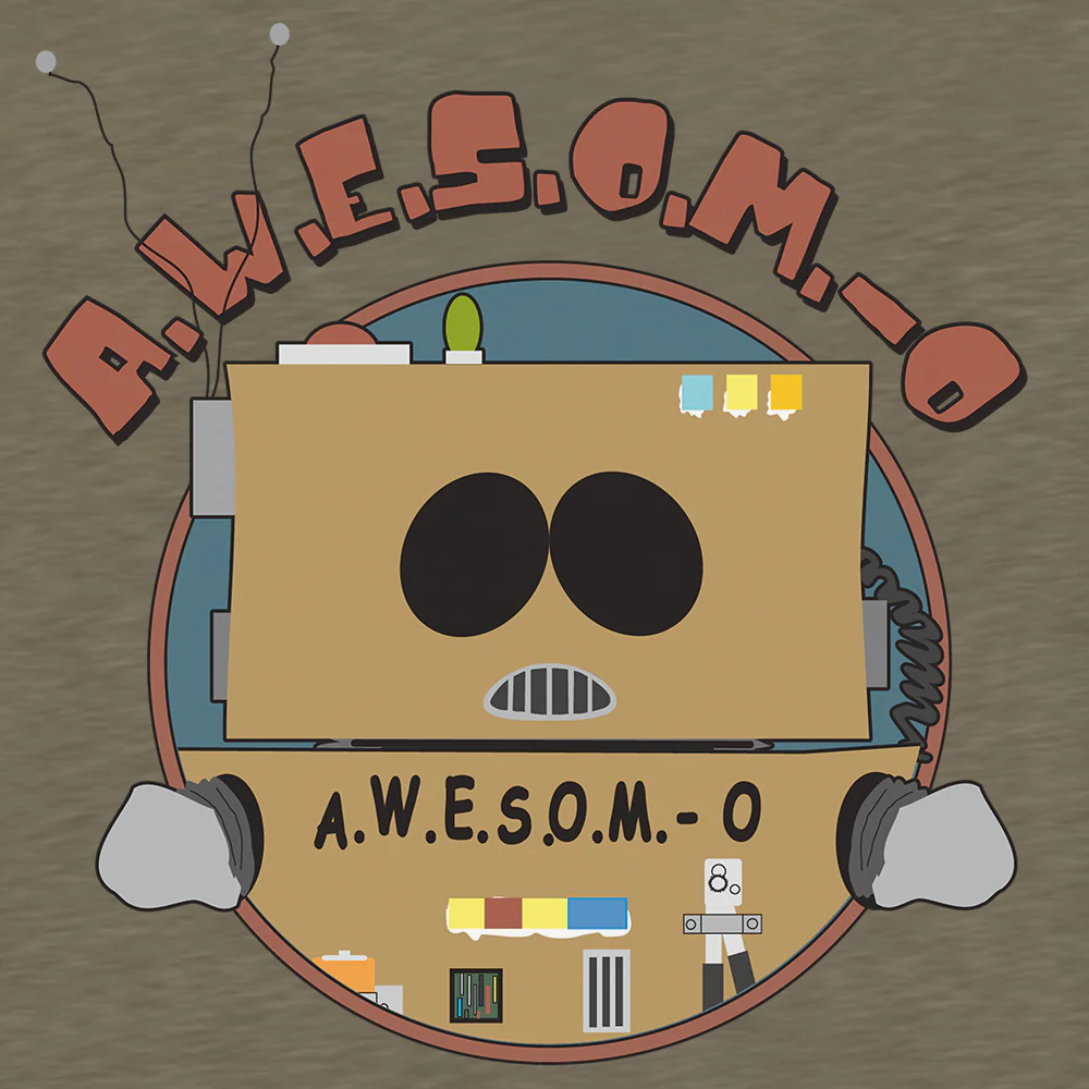 South Park Awesom-o Robot Men's Tri-Blend T-Shirt - Image 2