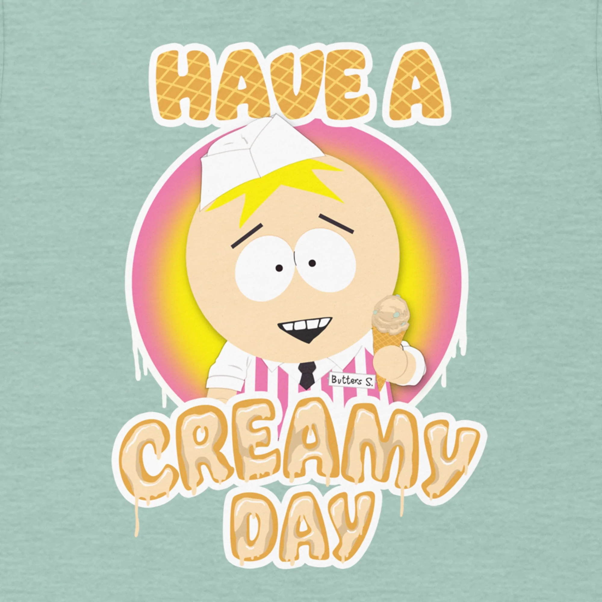 South Park Butters Ice Cream Parlor Have a Creamy Day T-Shirt - Image 2