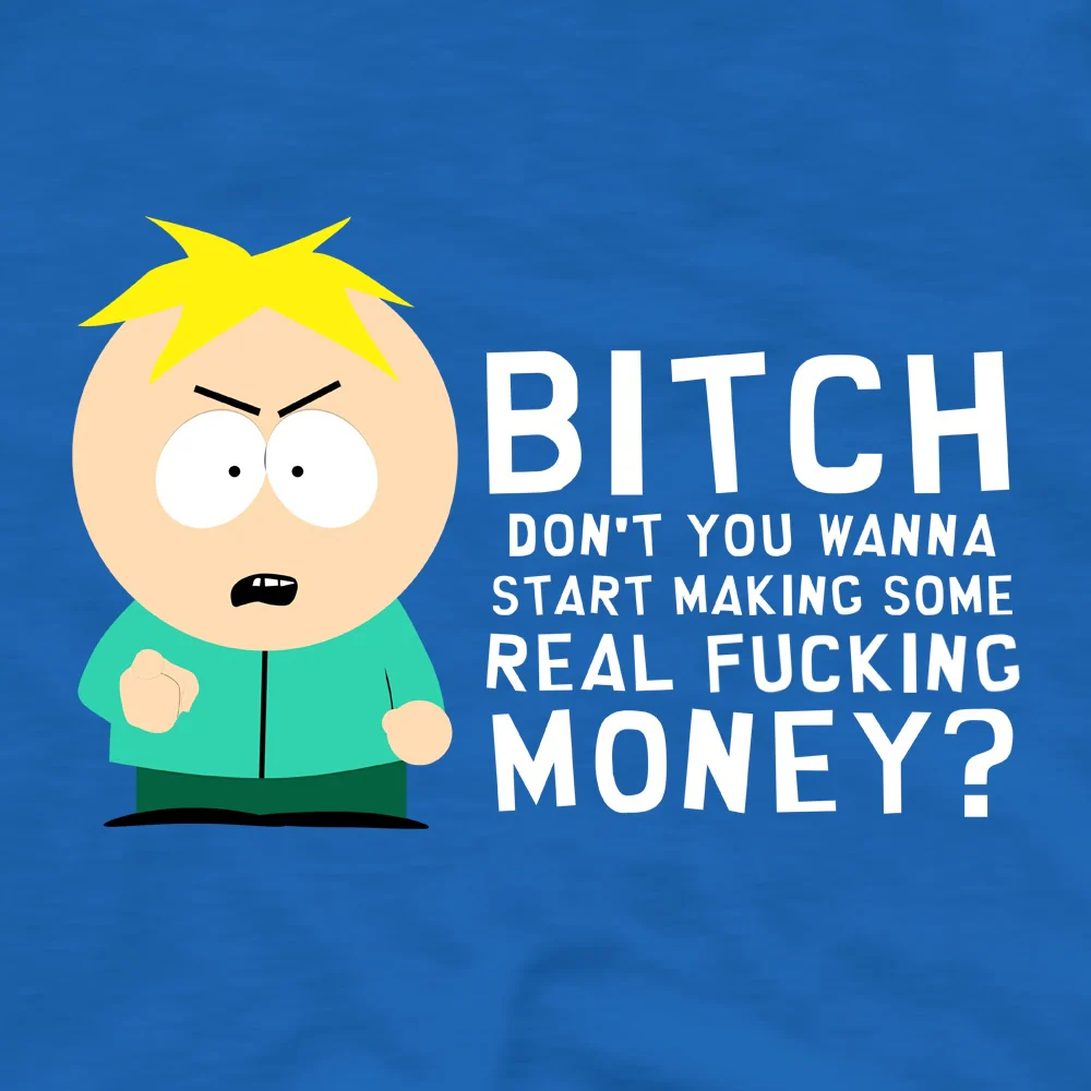 South Park Butters Make Real Money Adult Short Sleeve T-Shirt - Image 2