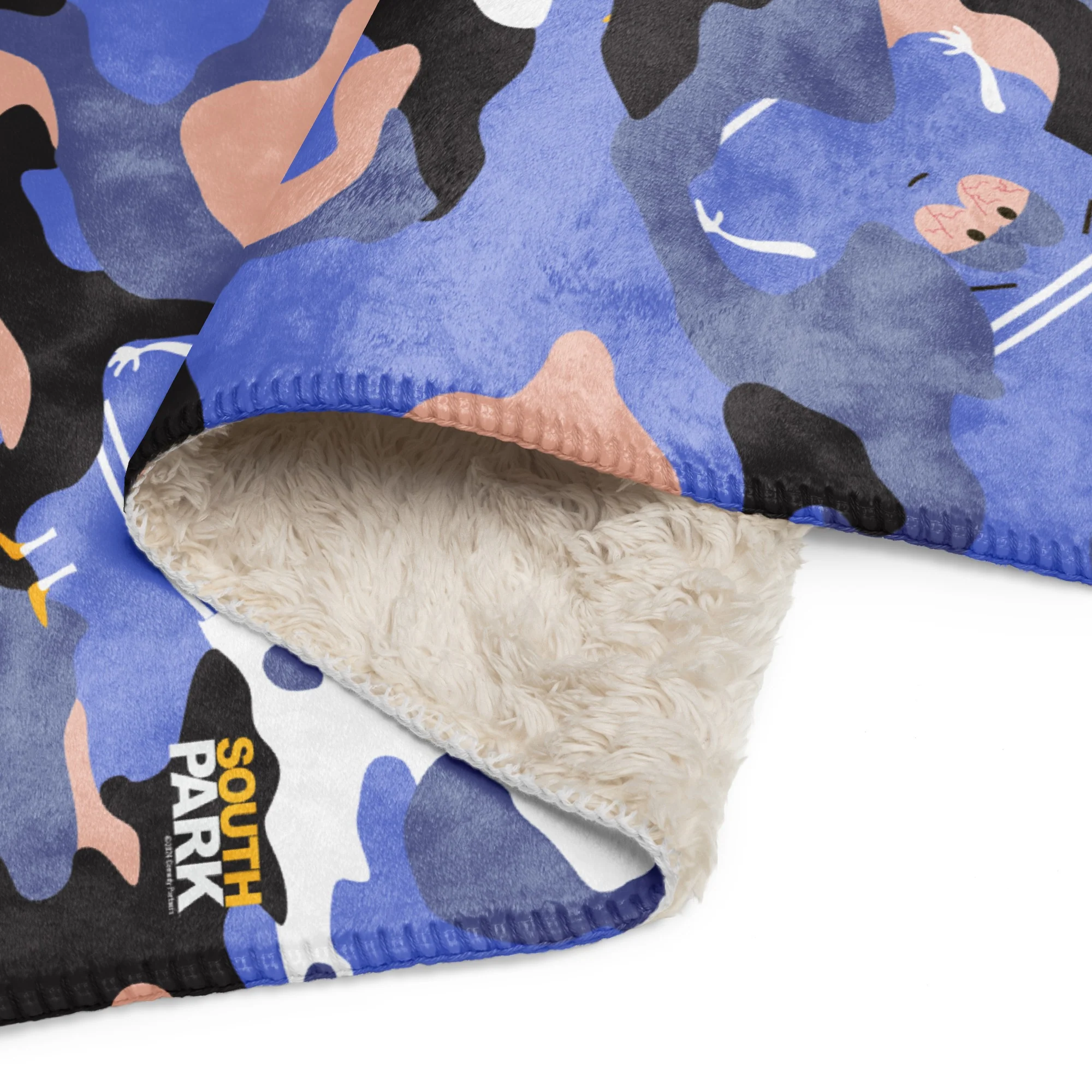 South Park Camo Towelie Sherpa Blanket - Image 2