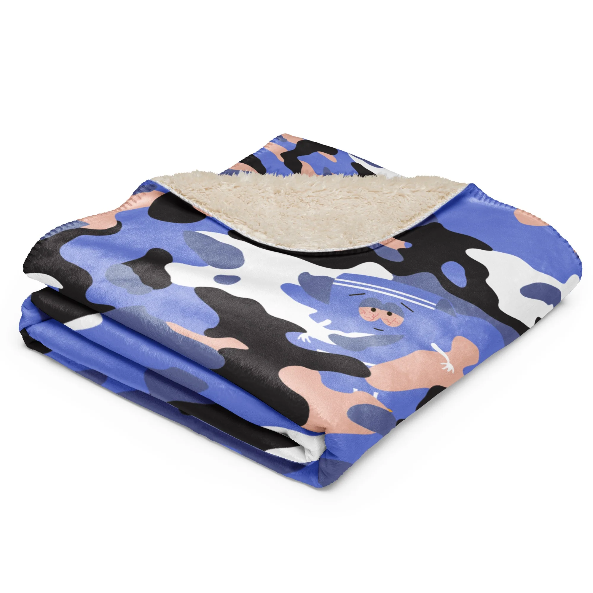 South Park Camo Towelie Sherpa Blanket - Image 5