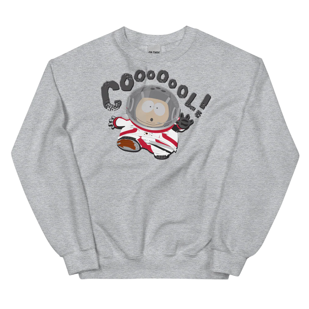 South Park Cartman Astronaut Coool! Fleece Crewneck Sweatshirt - Image 3