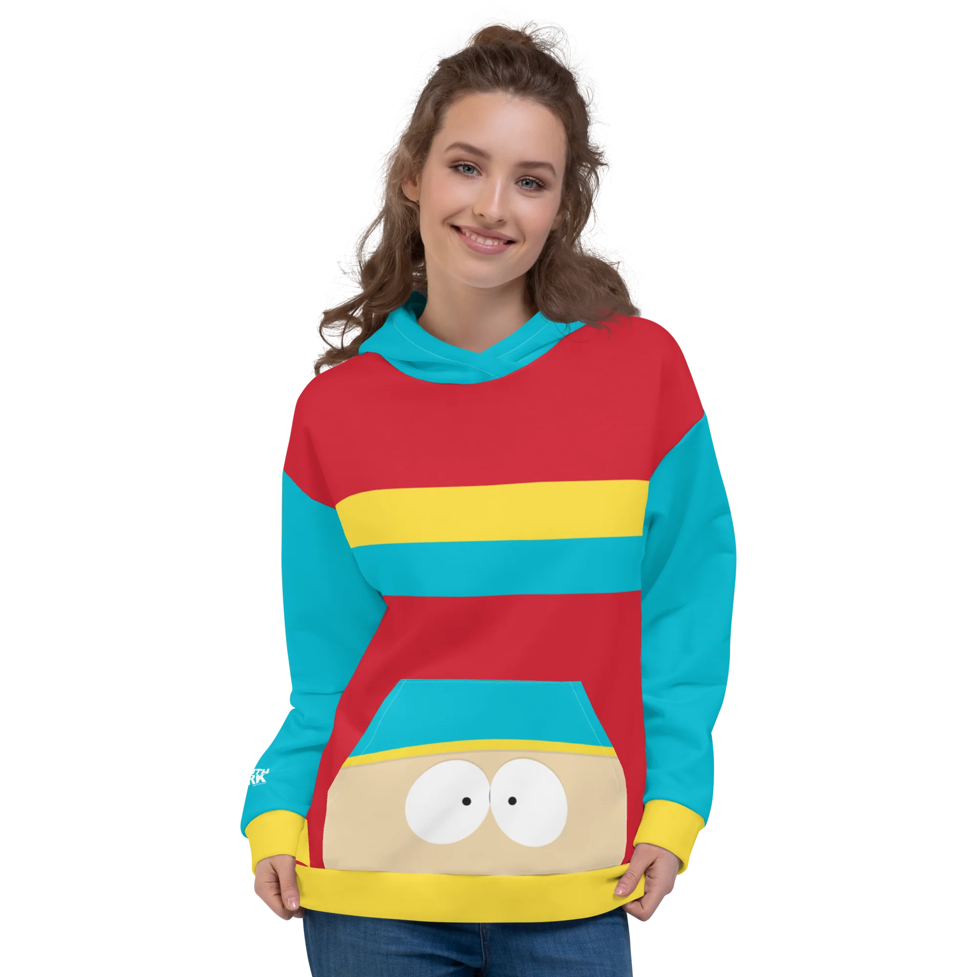 South Park Cartman Color Block Unisex Hooded Sweatshirt - Image 5