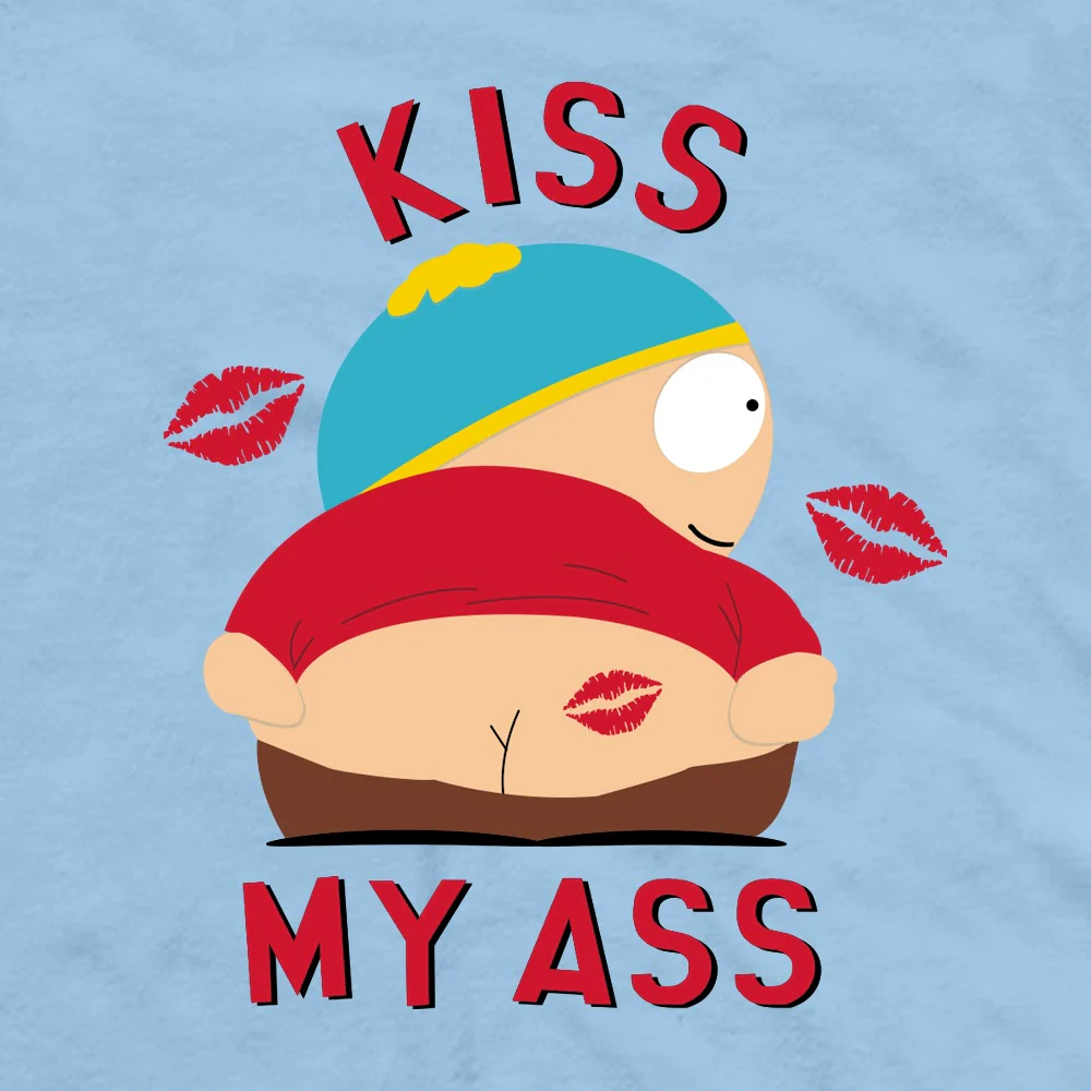 South Park Cartman Kiss My A** Adult Short Sleeve T-Shirt - Image 2