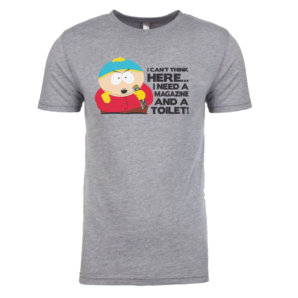 South Park Cartman Magazine and a Toilet Tri-Blend T-Shirt