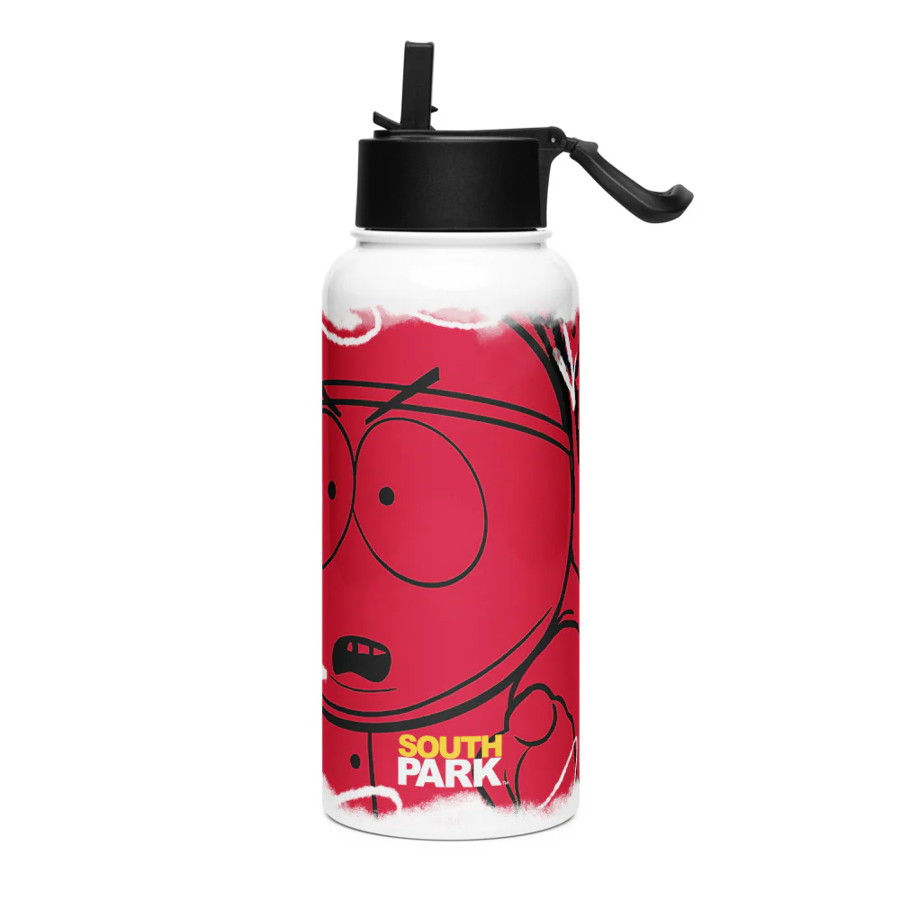 South Park Cartman Screw You Guys Stainless Steel Water Bottle with a Straw Lid - Image 2