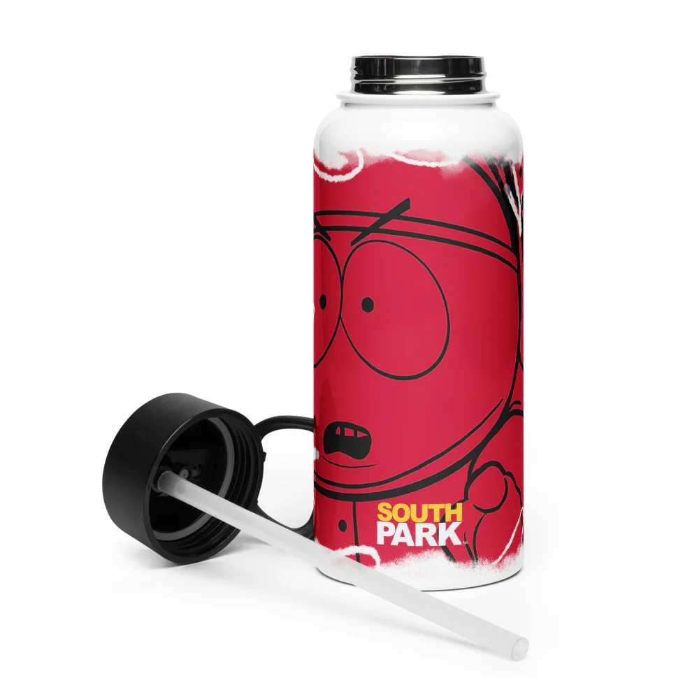 South Park Cartman Screw You Guys Stainless Steel Water Bottle with a Straw Lid - Image 5