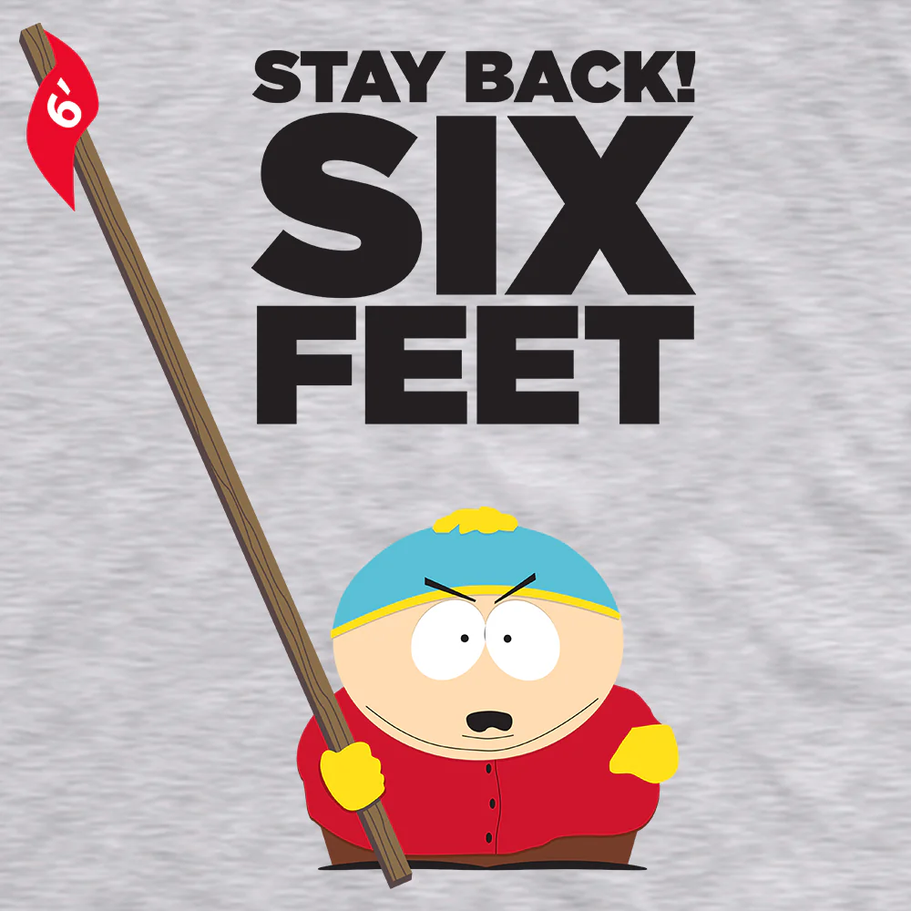 South Park Cartman Stay Back Adult Short Sleeve T-Shirt - Image 3