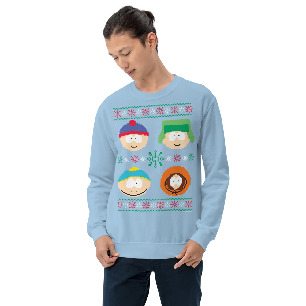 South Park Character Holiday Fleece Crewneck Sweatshirt - Image 2