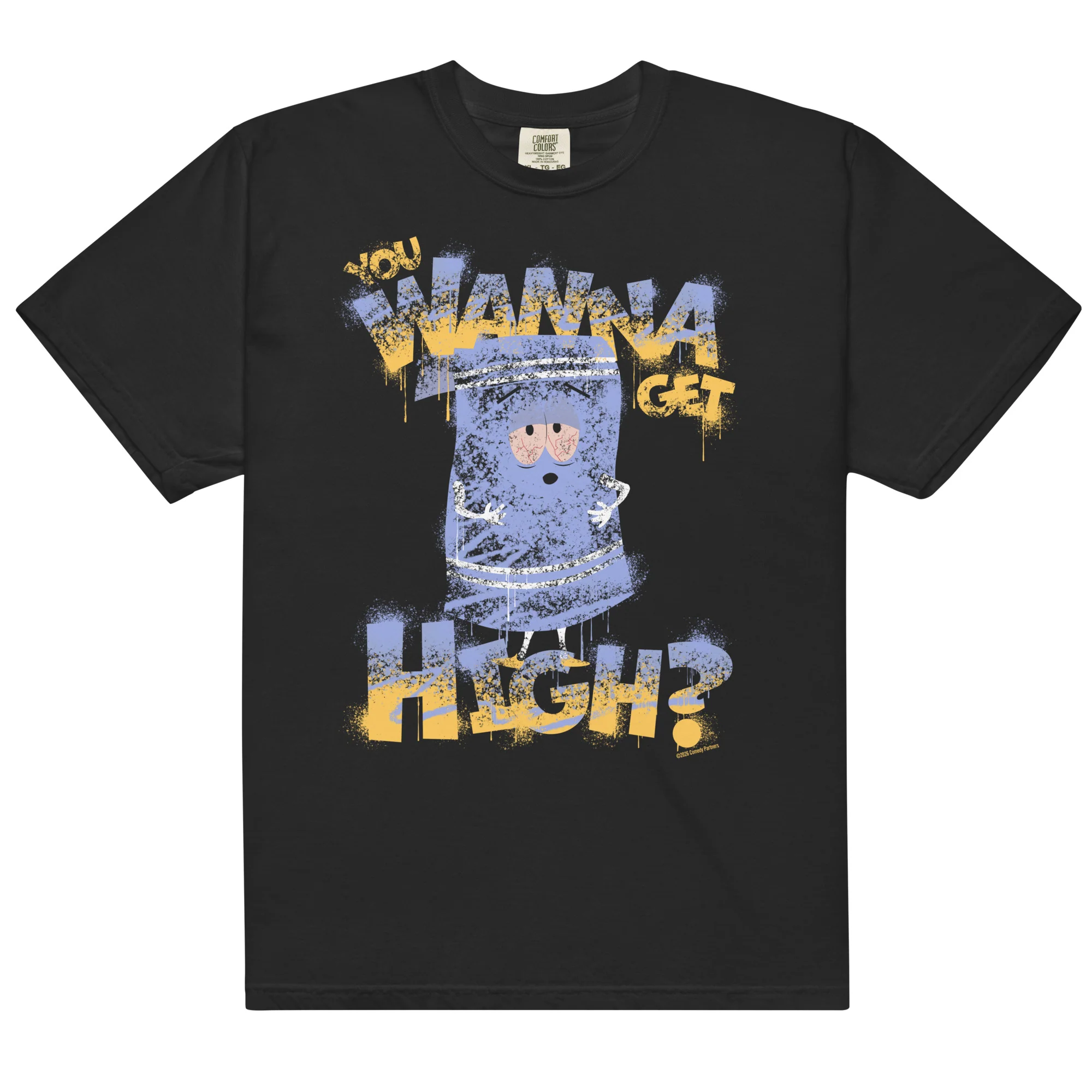 South Park T-Shirt Towelie You Wanna Get High? Comfort Colors