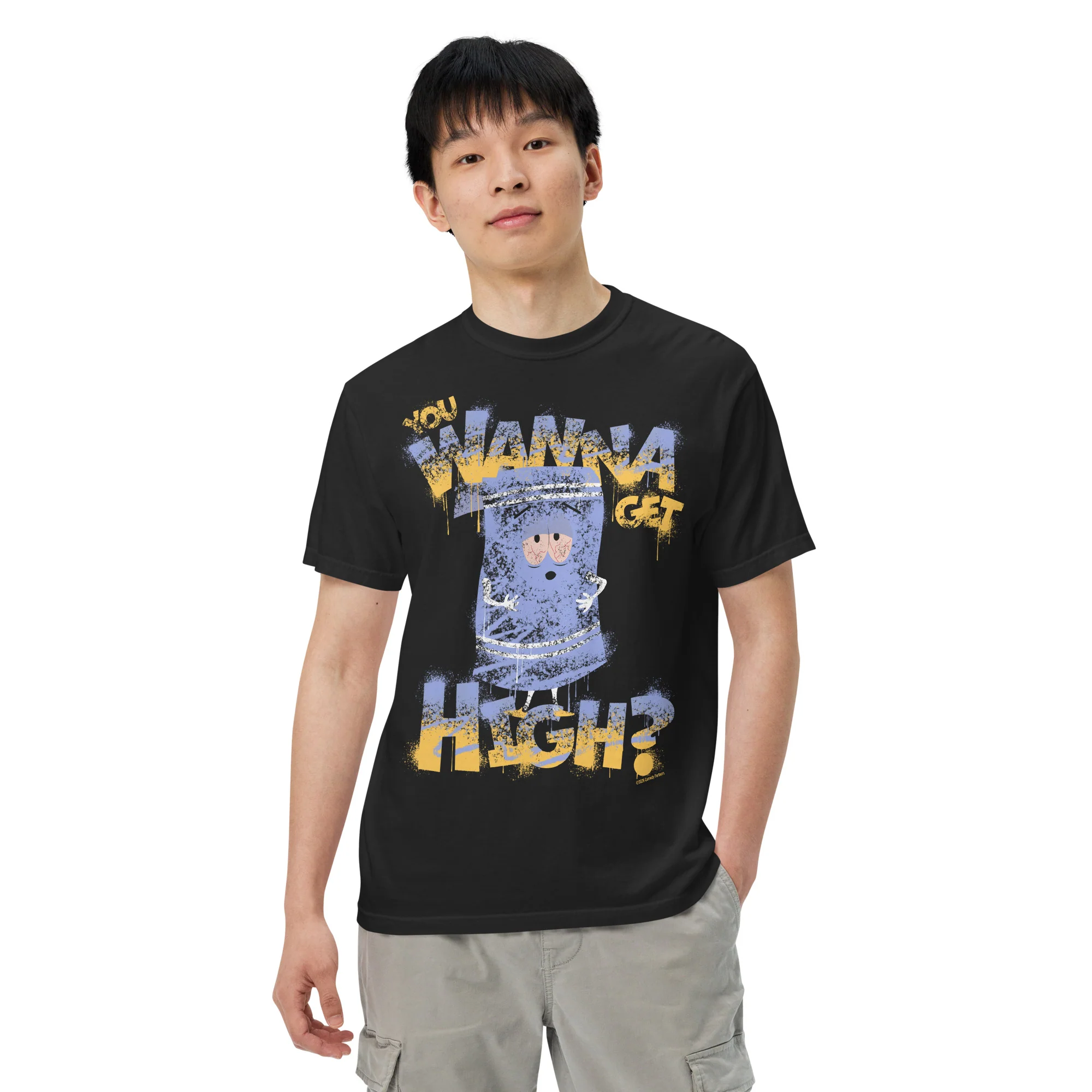 South Park T-Shirt Towelie You Wanna Get High? Comfort Colors - Image 2