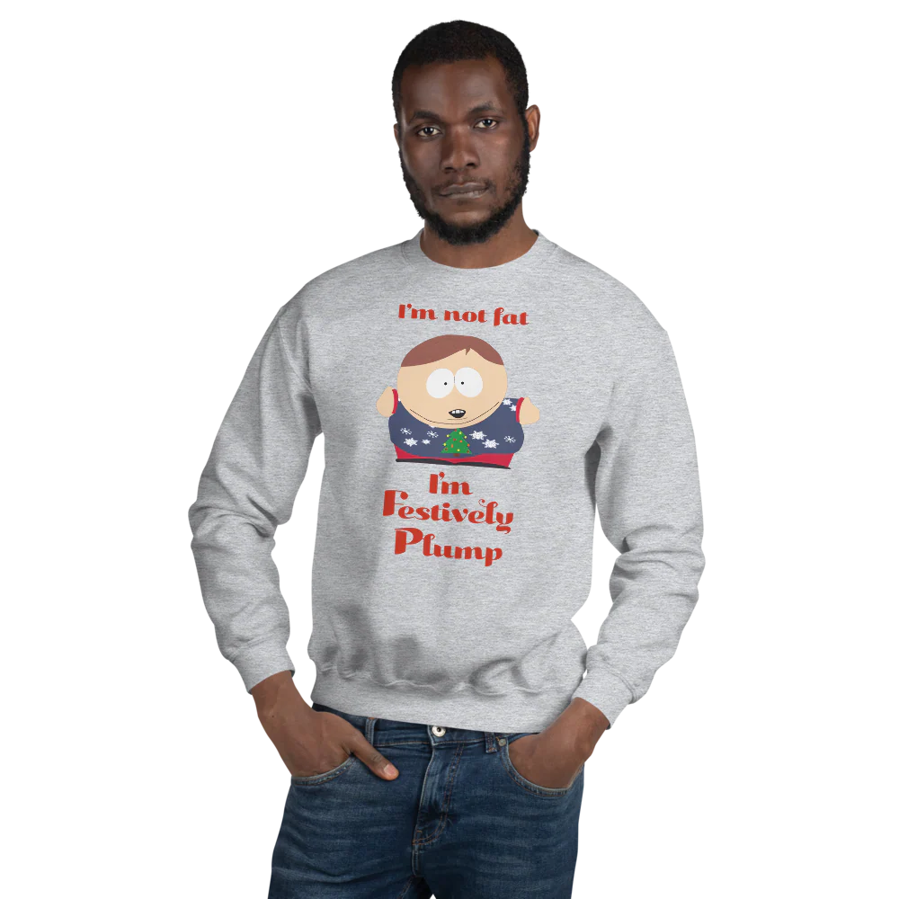 South Park Cartman Festively Plump Fleece Crewneck Sweatshirt - Image 2