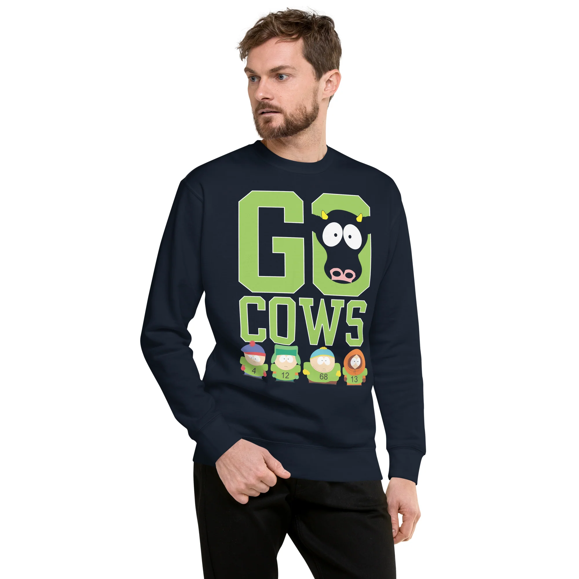 South Park Go Cows Adult Crewneck - Image 3