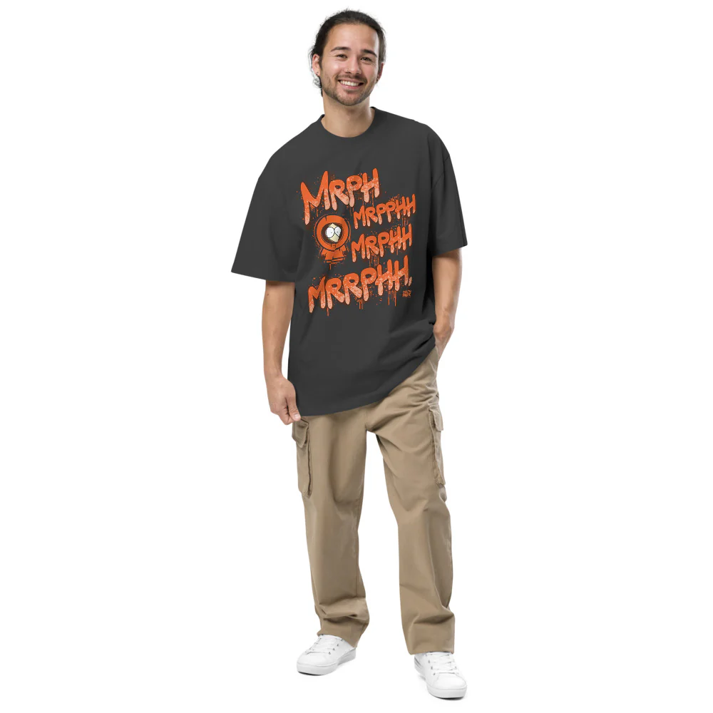 South Park Kenny Mrph, Mrpphh Graffiti Oversized T-Shirt - Image 3