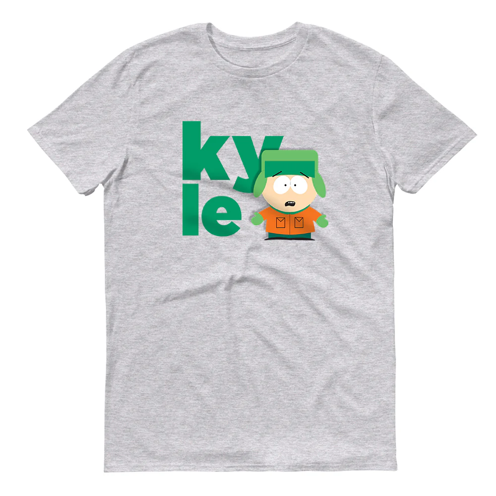 South Park Kyle Name Adult Short Sleeve T-Shirt - Image 3