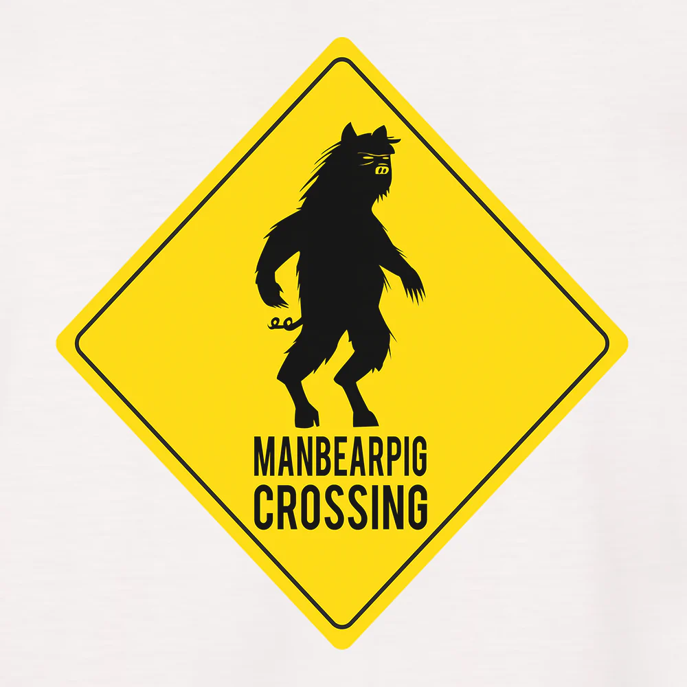 South Park ManBearPig Crossing Adult Short Sleeve T-Shirt - Image 2