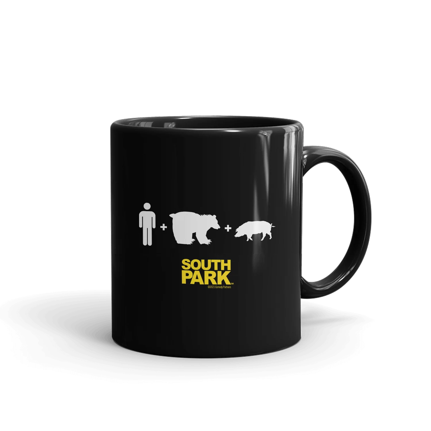 South Park ManBearPig Venn Diagram Black Mug - Image 2