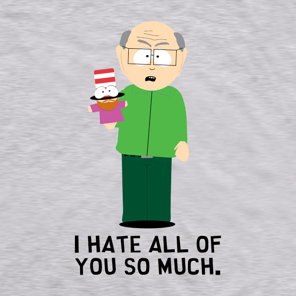 South Park Mr. Garrison I Hate All of You Adult Short Sleeve T-Shirt - Image 2