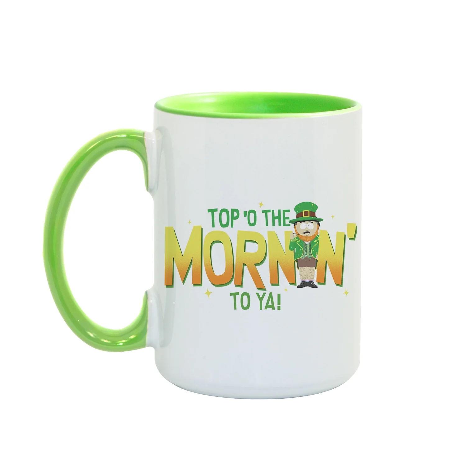 South Park Randy Top'o The Morning To Ya Two Tone Green Mug - Image 4