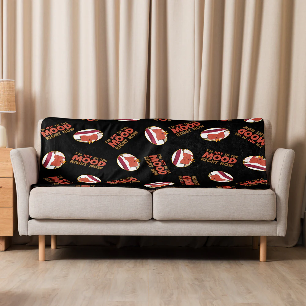 South Park Satan I'm Not In The Mood Premium Sherpa Blanket - Image 4