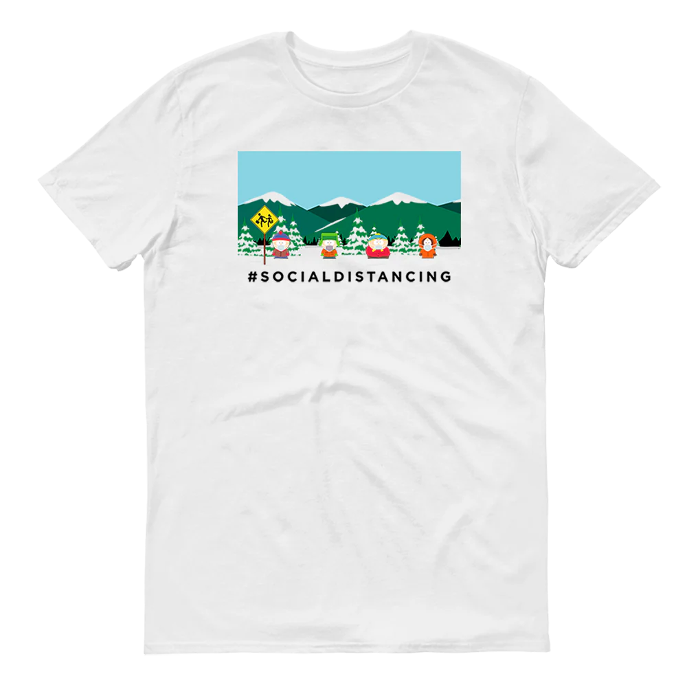 South Park Social Distancing Adult Short Sleeve T-Shirt