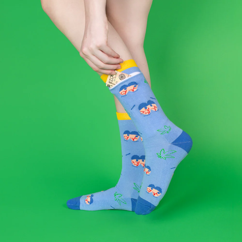 South Park Towelie Stoned Eyes Socks with Pocket - Image 2
