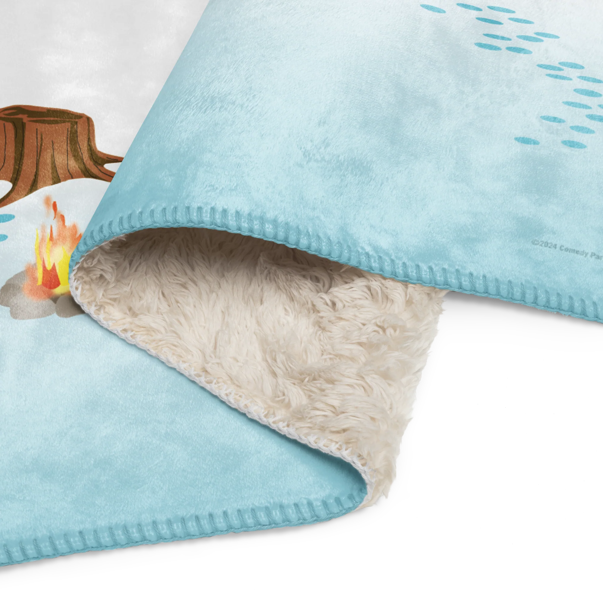 South Park Woodland Critter Christmas Sherpa Blanket - Image 7